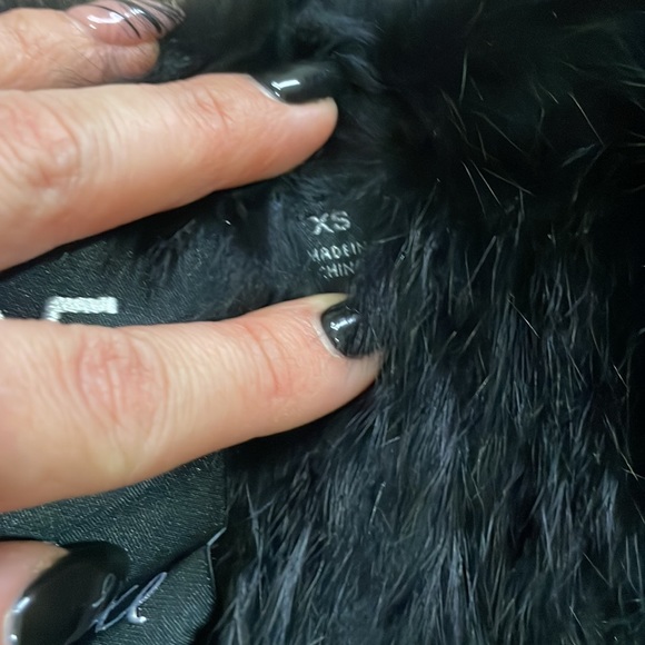 525 America luxe dyed 100% real rabbit fur vest size x small - Picture 3 of 5